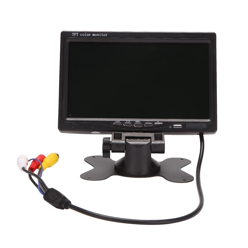 

NEW-12V-24V 7 Inch TFT LCD Color HD Monitor for Car CCTV Reverse Rear View Backup Camera Automotive Electronic Accessories