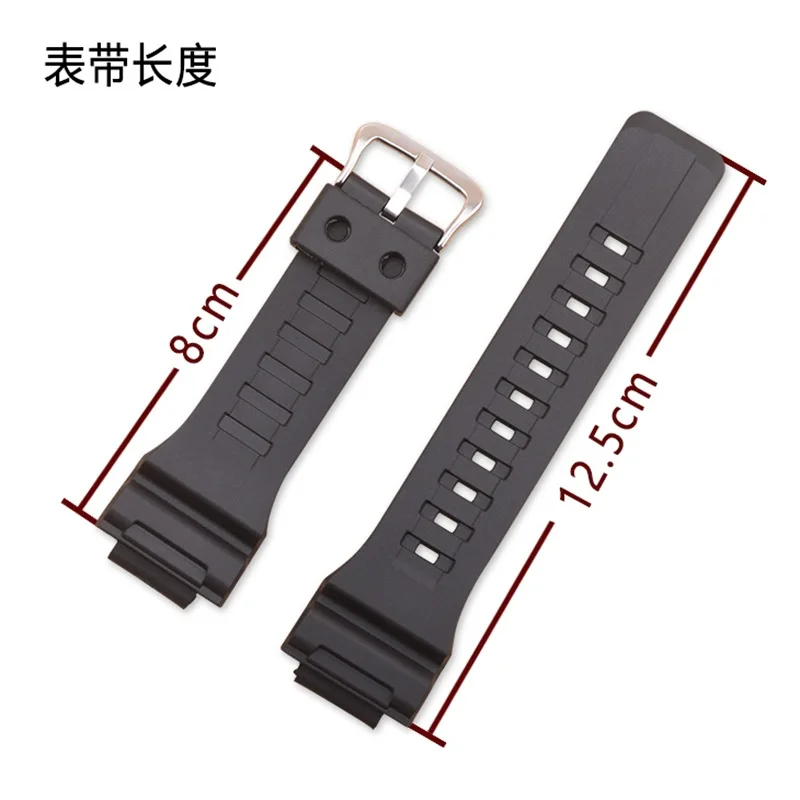 Watch Band for Casio Rubber Strap AQ-S810W SGW MRW-200H AE AEQ W-S200H 18mm Convex Strap