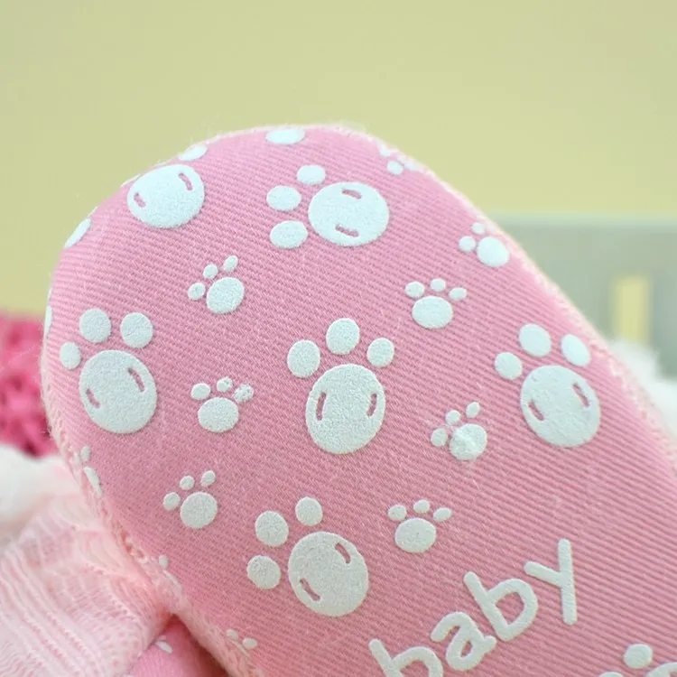 Baby Shoes Adorable Infant Slippers Toddler Baby Boy Girl Knit Crib Shoes Cute Cartoon Anti-slip Prewalker Baby Slippers