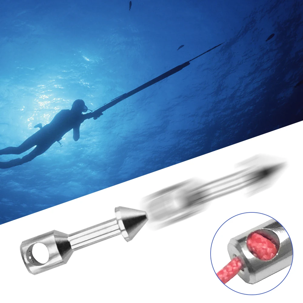 6 قطعة 316 الفولاذ المقاوم للصدأ عظم الترقوة Spearfishing Speargun العصابات دائم Spearfishing عظم الترقوة ملحقات صيد سمك