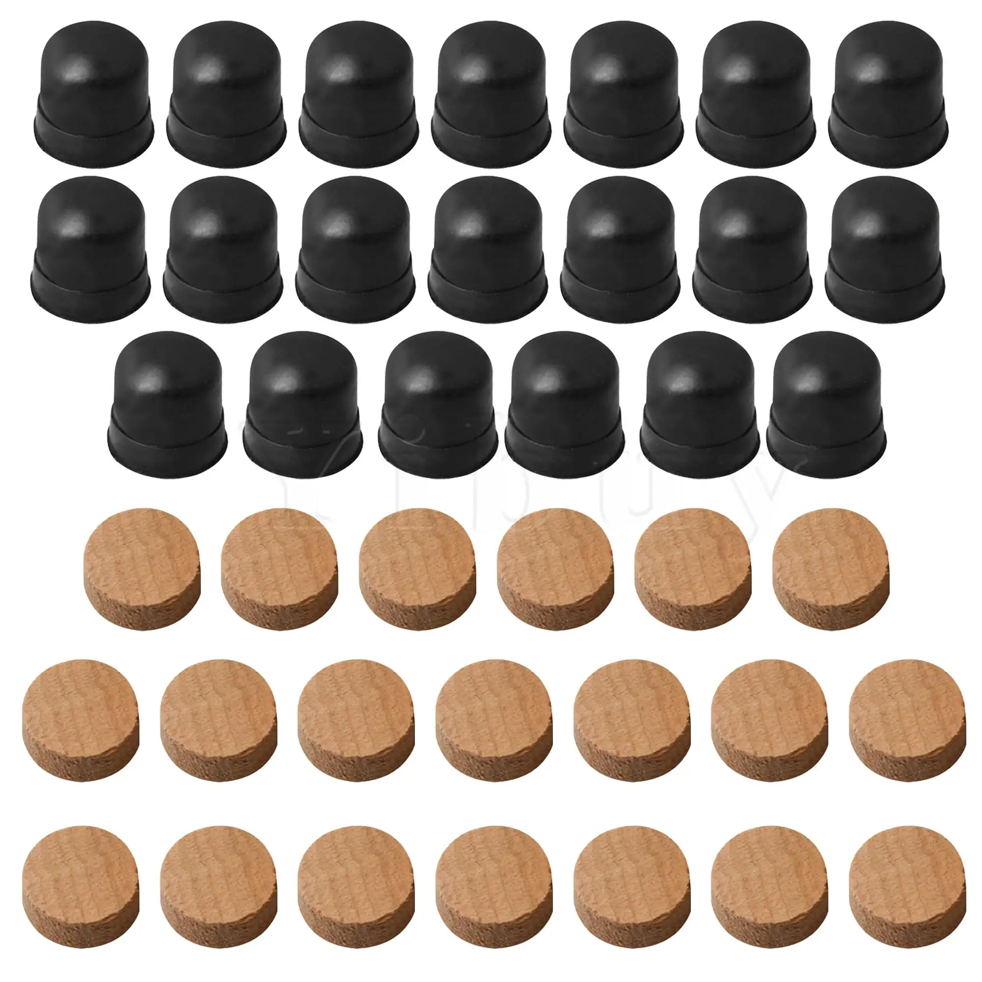 

40PCS Cork Trumpet WaterKey Spit Valve with Rubber Trombone Bumper Tip