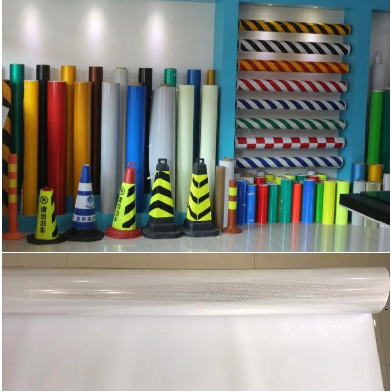 

60cm*1m Self-adhesive Printing Fabric Advertisement Road Sign Reflector Decorative Film Warning Reflective Sheeting