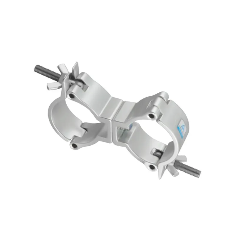 Mini 360 Swivel Clamp Aluminium Double Coupler Suit 48-51mm Tubes Fit F34 Truss TUV Quality Stage Accessories