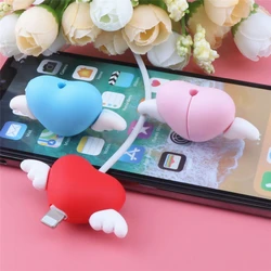 Cartoon Cable Protector Anime Charger Protector For iPhone 18W 20W Cable Winder Organizer Cute Data Line Cord Protective Cover