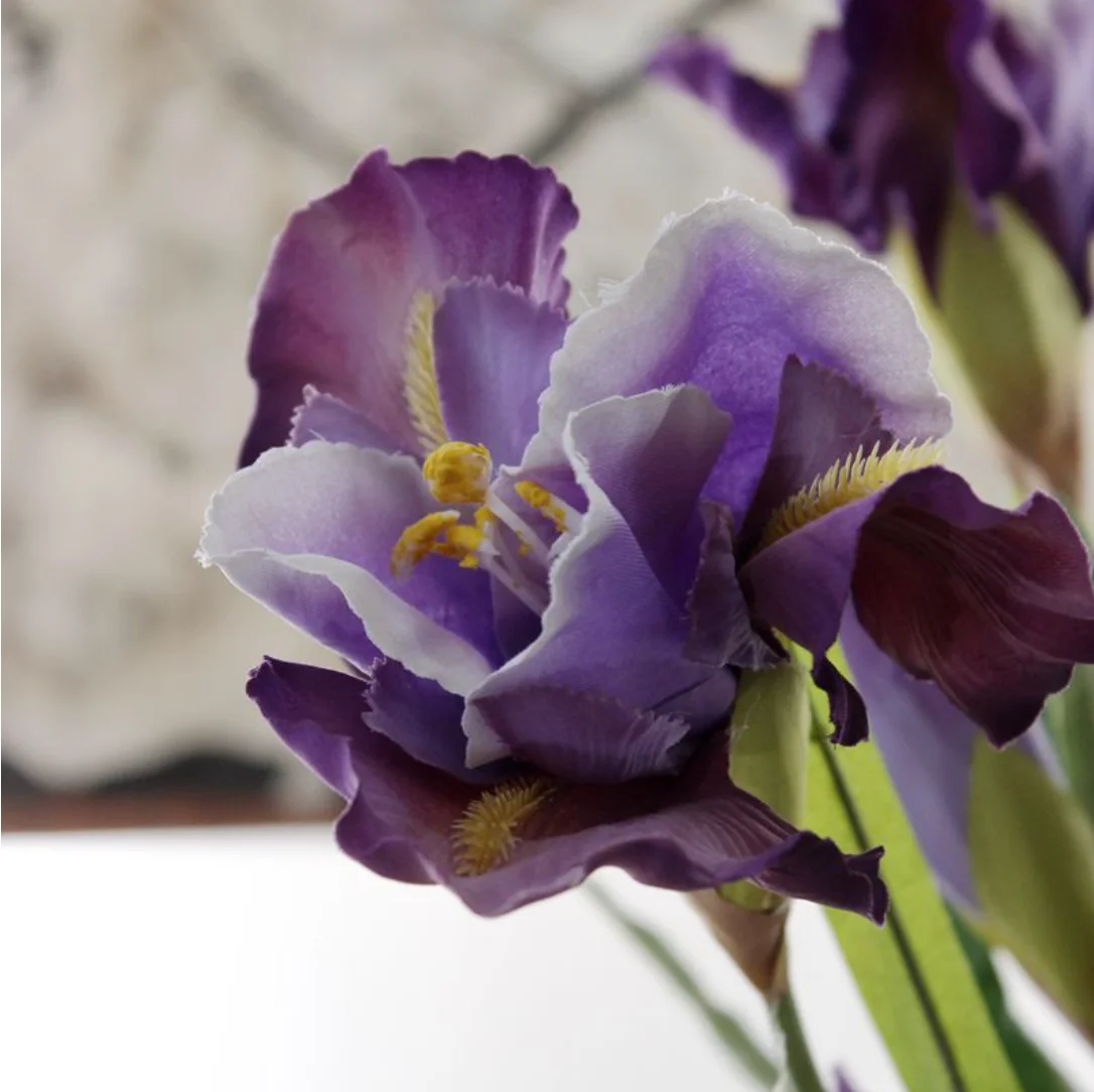 造花の頭,90cm,1ピース,3つの花の頭,結婚式の部屋の装飾,ギフトf604
