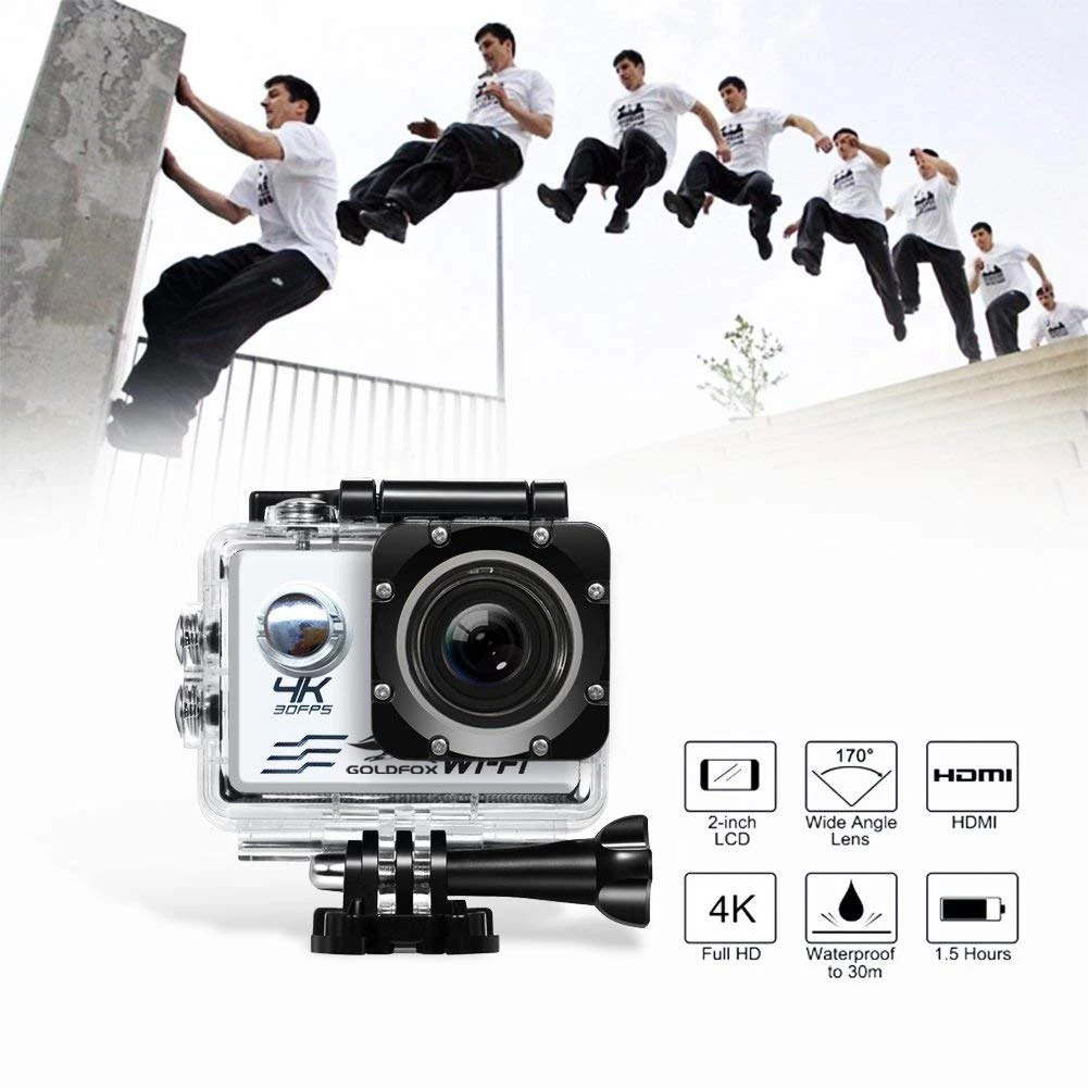 Action Outdoor Sport Camera H10 Ultra HD 4K 16MP WiFi 2.0