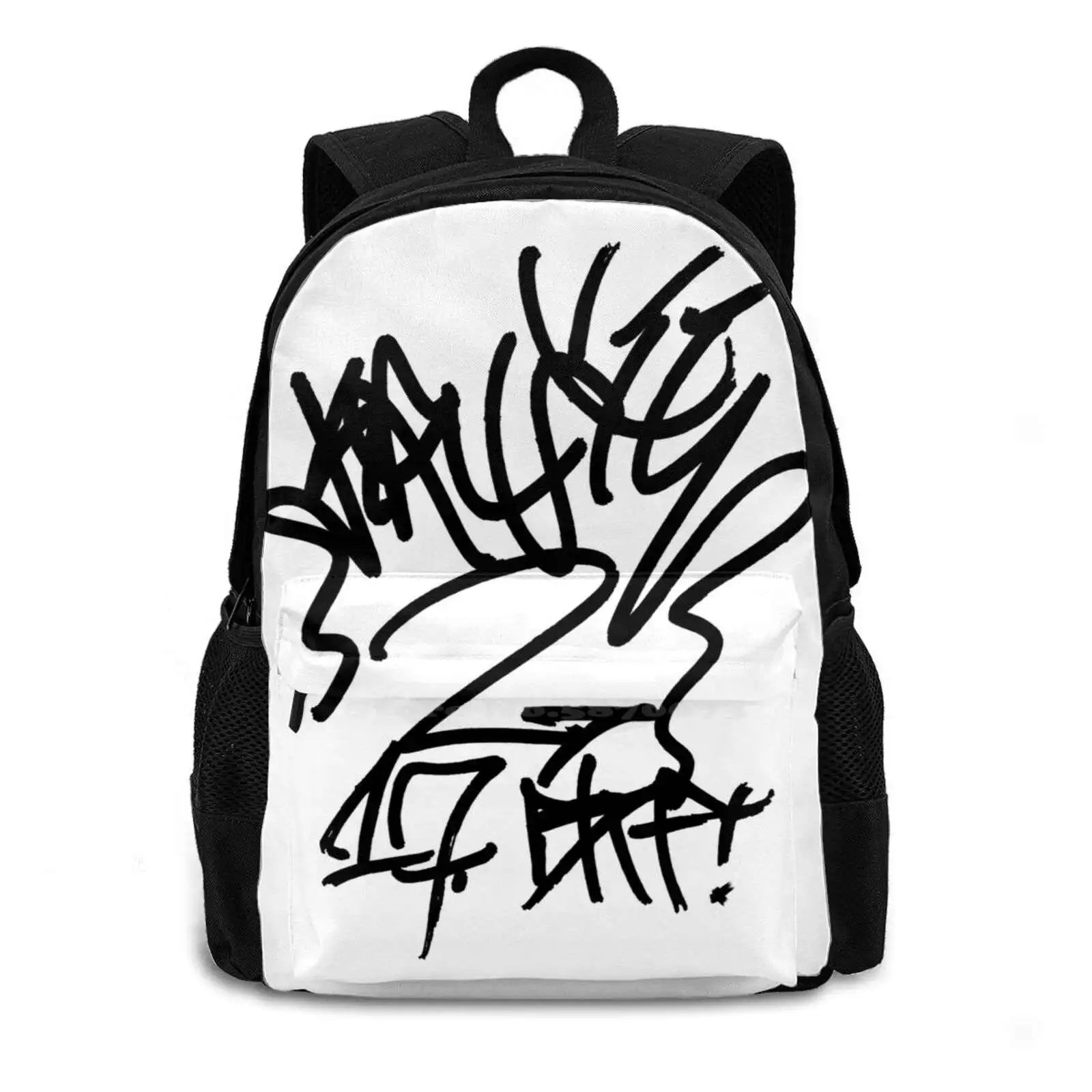 Krusty Handstyle Raw Graffiti Tag Backpacks For School Teenagers Girls Travel Bags Krusty Graffiti Throwie Street Art Spray Art