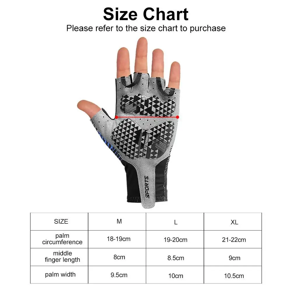 Men Cycling Gloves Breathable Sweat Absorption Non-slip Half Finger Fitness Weightlifting Gloves GEL MTB Bicycle Riding Gloves