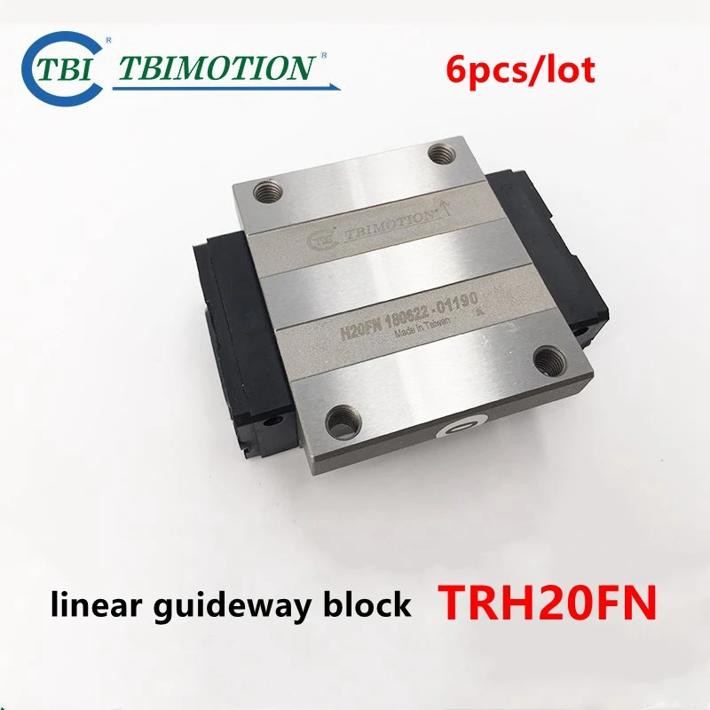 taiwan tbi bloco guideway linear deslizante trh20fn cnc router linear rolamento ferroviario flange carriage tr h20fn pecas lote 01