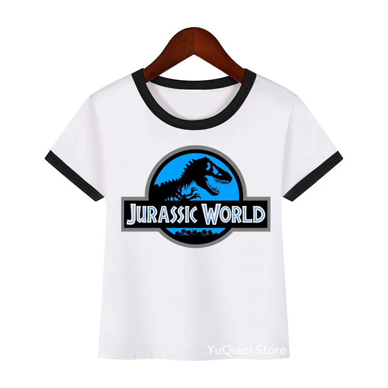 Maglietta Vintage per bambini Jurassic World/Park Tshirt Baby Boys T-Shirt Summer Kids Teens Dinosaur Lover vestiti regalo di compleanno