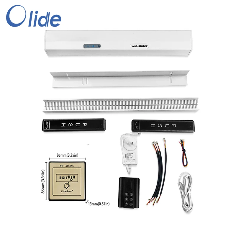 

Olide Smart Phone App Control Electric Residential Sliding Door Opener, With Wired WIFI Access Exit Button