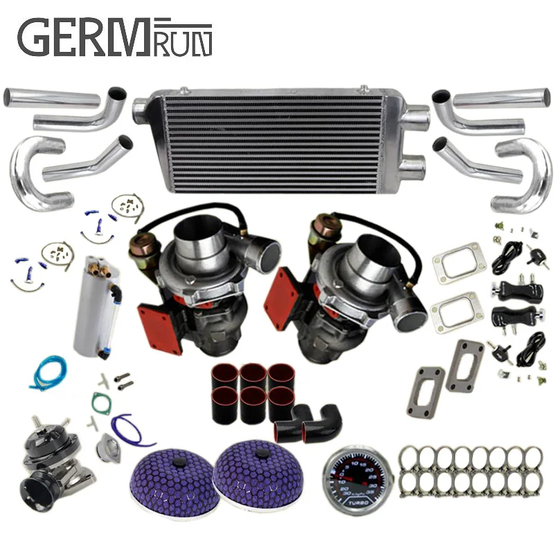 

Complete Turbo Kits fit for GM*C G*M Che*v Big Block 427 454 396 502 572 Twin Turbo Kit Charger Piping BOV