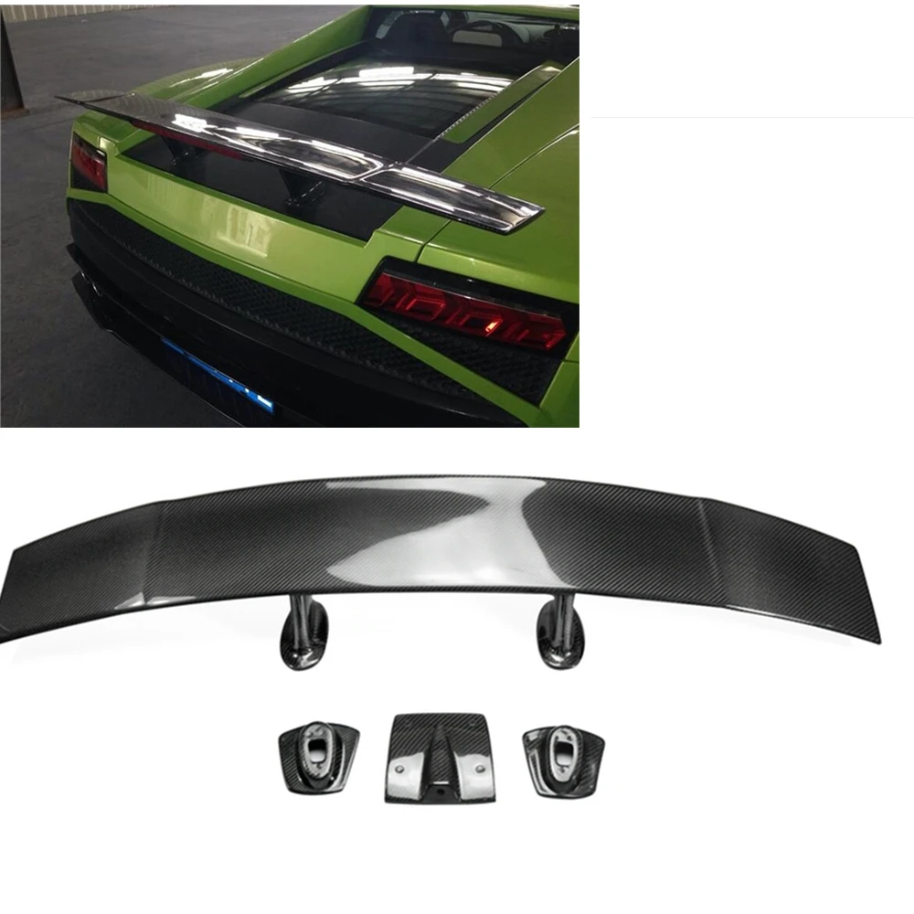 Rear Spoiler Wing For Lamborghini Gallardo LP550 LP560 LP570 2004-2012 Carbon Fiber Modified Car Decklid Splitter Trim Trunk Lip