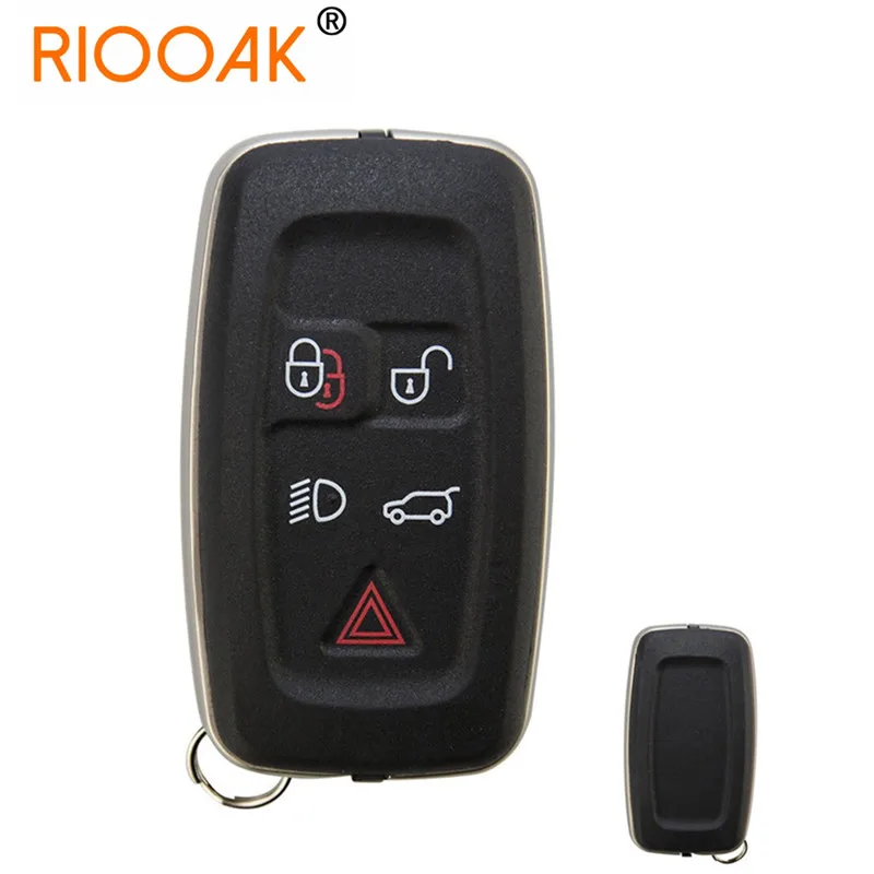 Car Key Shell Smart Remote Fob Cover Case 5 Button Keyless Entry Accessorie for Land Rover Discovery 4 Sport Freelander