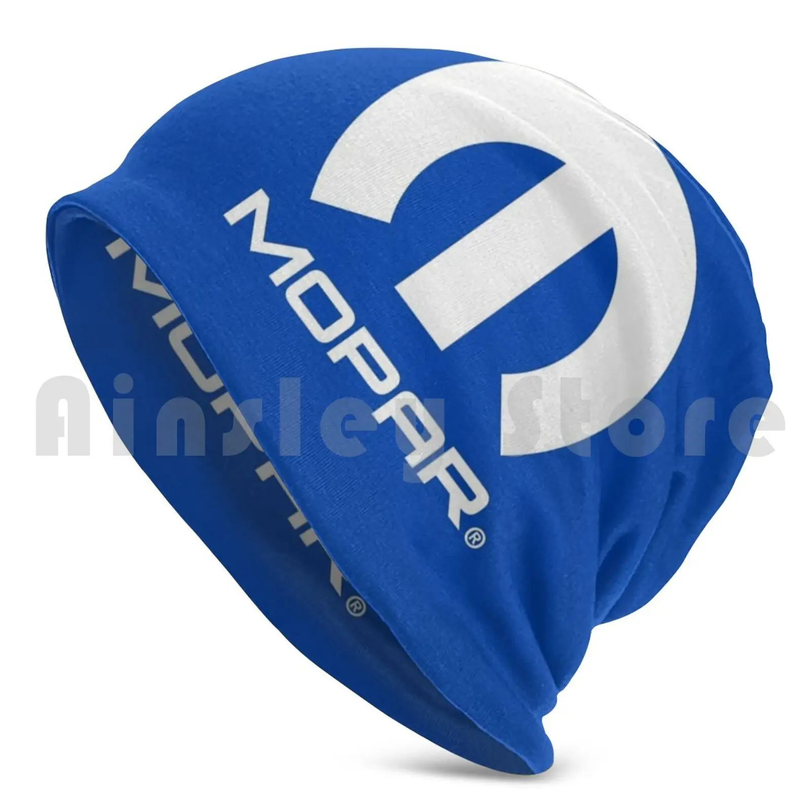 Mopar White Logo Fan Art Beanie Hedging Cap DIY Print Cushion Mopar Logo Symbol Parts Chrysler Muscle Car Cars