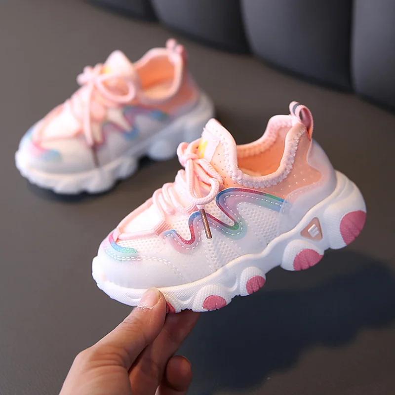 Candy Color Kids Shoes Summer Breathable Mesh Children Shoes Single Net Cloth Sports Sneakers Boys Shoes Girls Shoes CSH226
