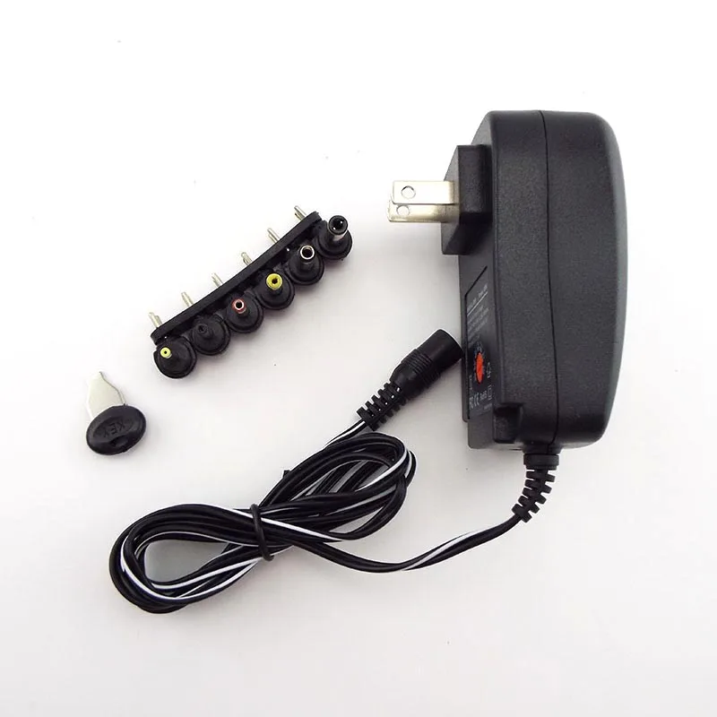 AC 100-240V to DC 3V 4.5V 5V 6V 7.5V 9V 12V 2A 2.5A Power Supply Adapter Universal Charger for LED Light Strip CCTV