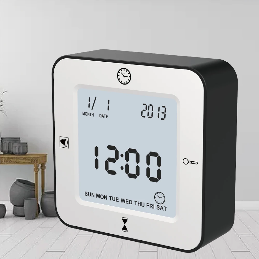 

Child Alarm Clock with Timer Thermometer backlight Digital Desktop Table Electronic Watch Home decor Battery Operated