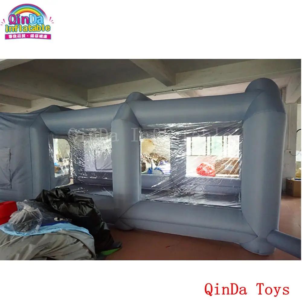 Inflatable Portable 7*4*2.5M Car Spray Paint Booth Design With Filter, Mobile Station Car Painting Room For Sale ing