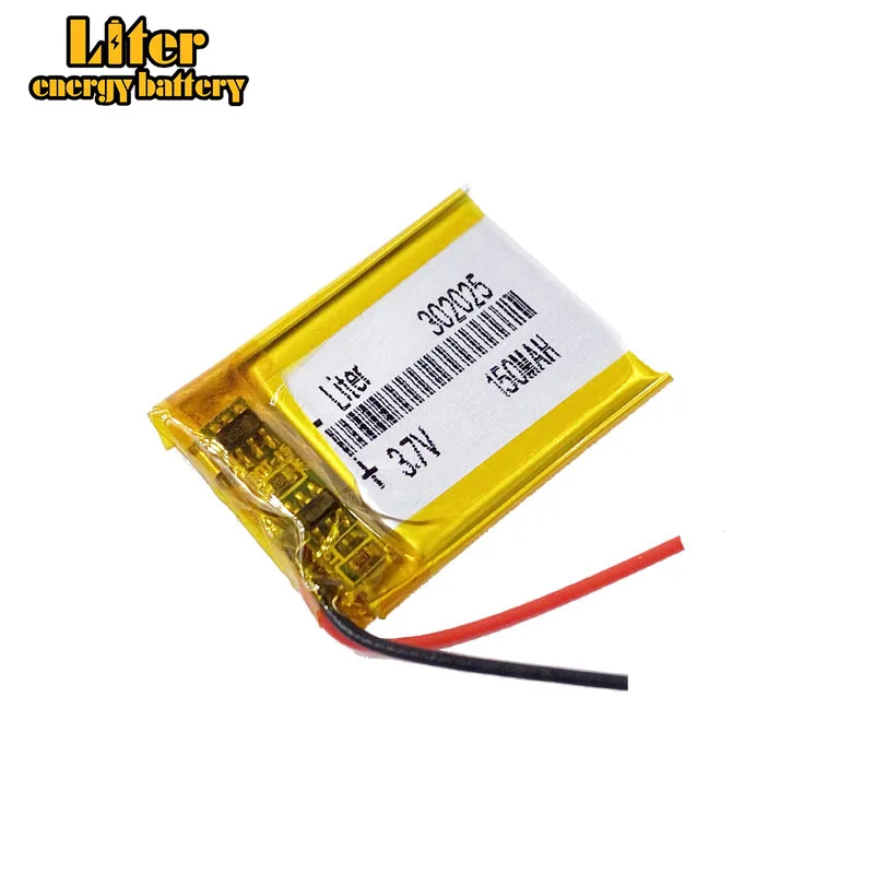 bluetooth li-ion battery 3.7v 150mah 302025 MP4 MP3 3.7V lithium polymer li po rechargeable battery