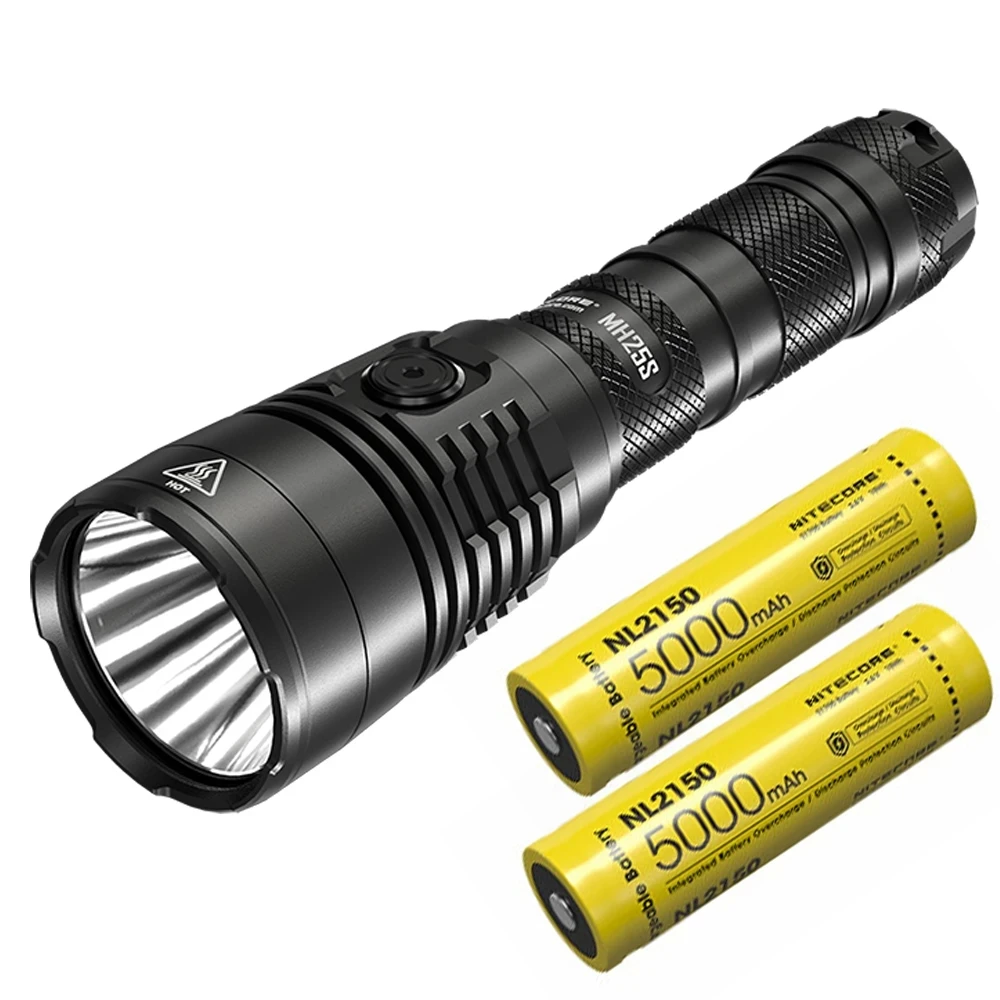 

NITECORE MH25S USB-C Rechargeable Flashlight max 1800 Lumens Outdoor Torch beam distance 504 meters 21700 5000mAh Li-ion battery