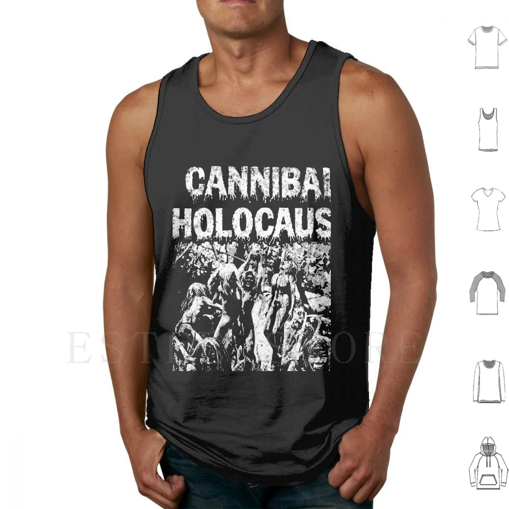 Cannibal Holocaust White Stake Vintage Tank Tops Vest Cotton Cannibal Holocaust White Stake Vintage