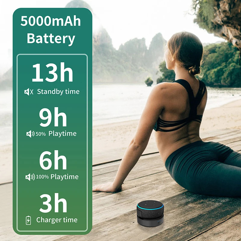 10000mAh قاعدة بطارية لأمازون صدى دوت 3 3rd الجنرال أليكسا حامل مكبر الصوت جبل شحن بنك الطاقة المحمولة