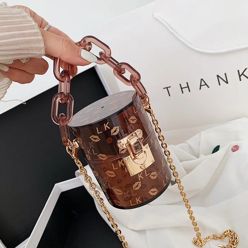 Mini Transparent Bags for Women Trend 2024 Coin Purses and Handbags Brand Fashion Women's Cosmetic Bag Small Clear Shoulder Bag