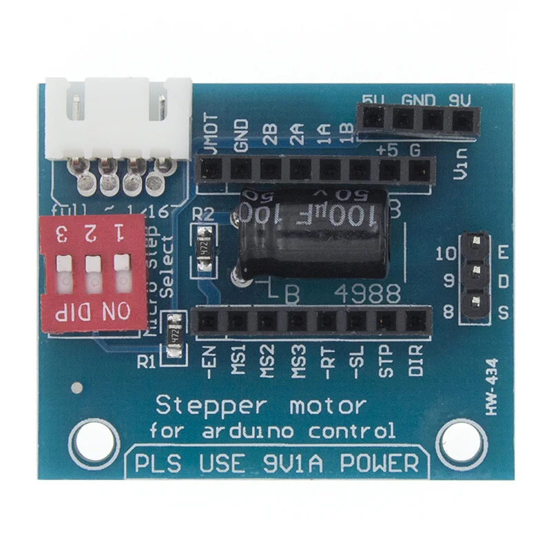 Nova a4988 drv8825 stepper motor driver painel de controle placa expansão adequado para impressora 3d accessry