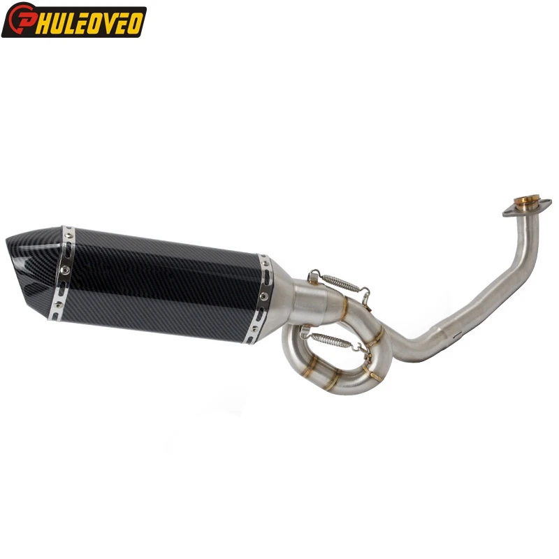 

Motorcycle Exhaust Muffler System Mid Link Pipe Tube Exhaust Muffler for Yamaha NVX125 NVX155 AEROX155 2016-2018 Escape Moto