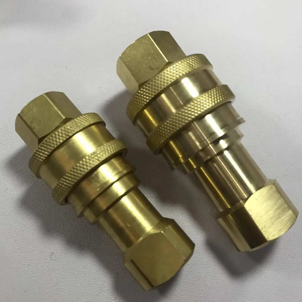 Imagem -03 - Iso 7421b Serie Bspp ou Npt Rosca de Bronze Hidráulico Rápido Acoplamento