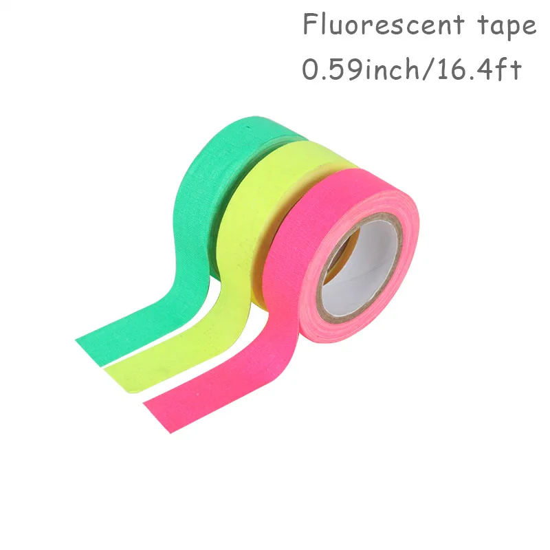 Luminous Tape Neon Paper Garland Tissue Tassel Star Glow in the dark Neon Tape Birthday Supplies Glow Party Halloween Decoration