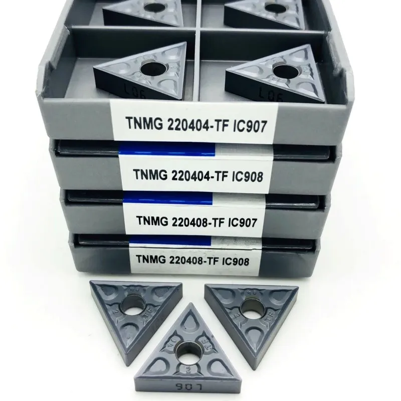 TNMG220404 TNMG220408 TF IC907 IC908 Bên Ngoài Dụng Cụ Xoay Carbide Dạng Tiện Bằng Máy CNC TNMG 220408 Dụng Cụ Cắt Biến Dạng