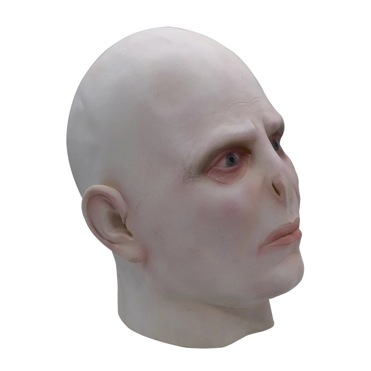 Casco de Cosplay de Lord Voldemort para adultos, máscara de látex de cabeza completa, accesorio de disfraz de Halloween