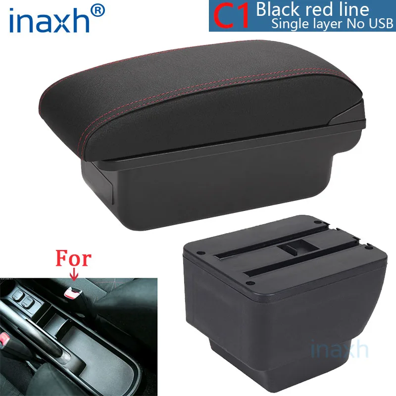 Voor MAZDA 2 Armsteun Voor MAZDA 2 Demio Auto Armsteun doos Retrofit onderdelen opbergdoos Auto Accessoires Interieur Onderdelen details