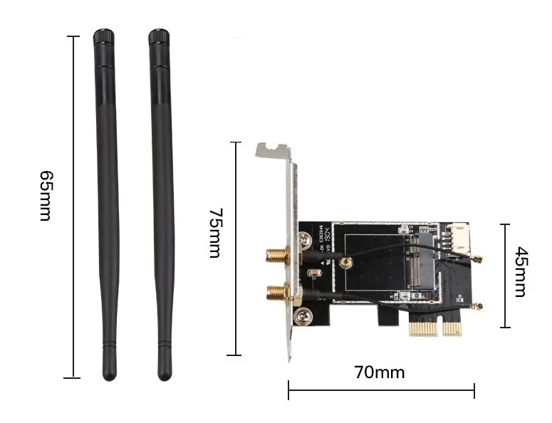 Wireless WiFi Bluetooth Network Card PCIe to M.2 Expansion Card PCI Express wifi adapter M2 NGFF