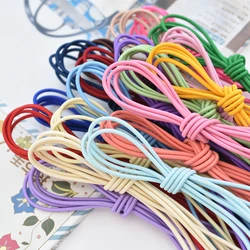 2mm Eco-Friendly Round Rubber Elastic Cord Stretch Elastic Bands Rope Jewelry Bracelets Making Garment Tag DIY Craft Accessories