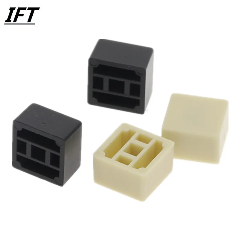 50pcs Free shopping 9*9*5.5mm square button cap beige/black switch cap for 6*6 square switch tactile switch