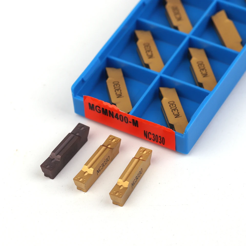 10 Chiếc MGMN400 M PC9030/NC3020/NC3030 4Mm Grooving Carbide Dạng MGMN400-M Dao Phay Biến Dụng Cụ Chia Tay và Grooving Dụng Cụ