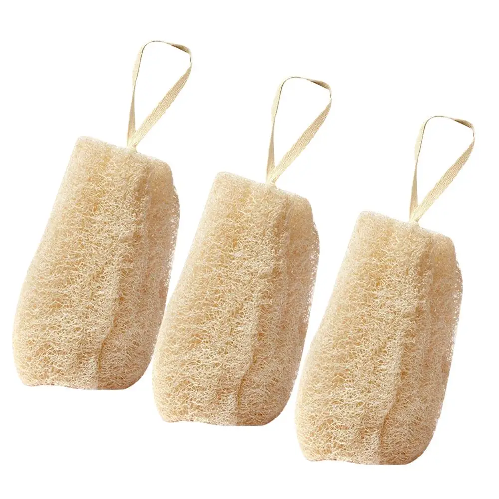 Natural Loofah Sponge Body Exfoliating Scrubber Dish Scouring Pad Bath Sponge Biodegradable Loofah Sponge For Kitchen Bathroom