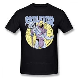 SKELETOR T Shirt SKELETOR T-Shirt Short Sleeve Funny Tee Shirt Graphic Men Beach Cotton Tshirt Guys Punk Designer Streetwear