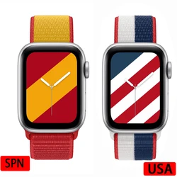 Nylon Strap for Apple watch band 44mm 40mm 42mm 38mm 44 mm sports loop smartwatch wristband belt bracelet iWatch 3 4 5 6 se band