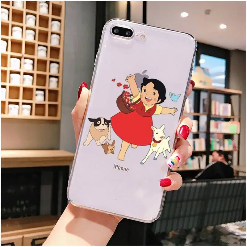 FHNBLJ Heidi Cartoon Phone Case for iPhone 11 12 13 mini pro XS MAX 8 7 6 6S Plus X 5S SE 2020 XR case