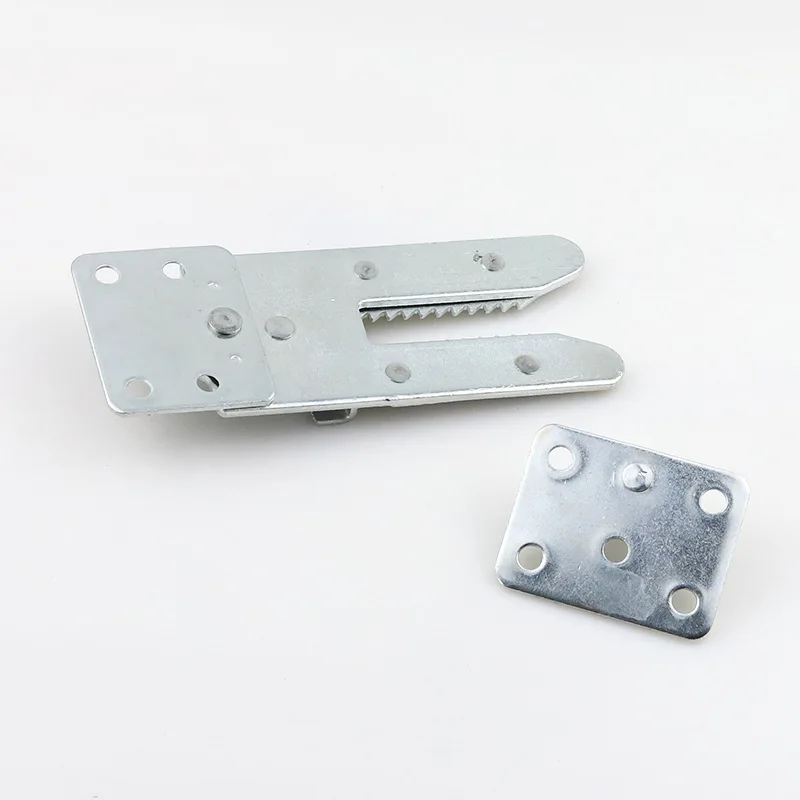 2Pcs 3 In 1บานพับเฟอร์นิเจอร์โซฟาSectional Snapจระเข้เหล็กคลิปโซฟาJoint Assembly Disassembly Fitting