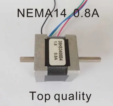 NEMA14 18N.cm dual shaft Stepper Motor  25oz-in Motor Length 34mm CE Rohs CNC Stepping Motor