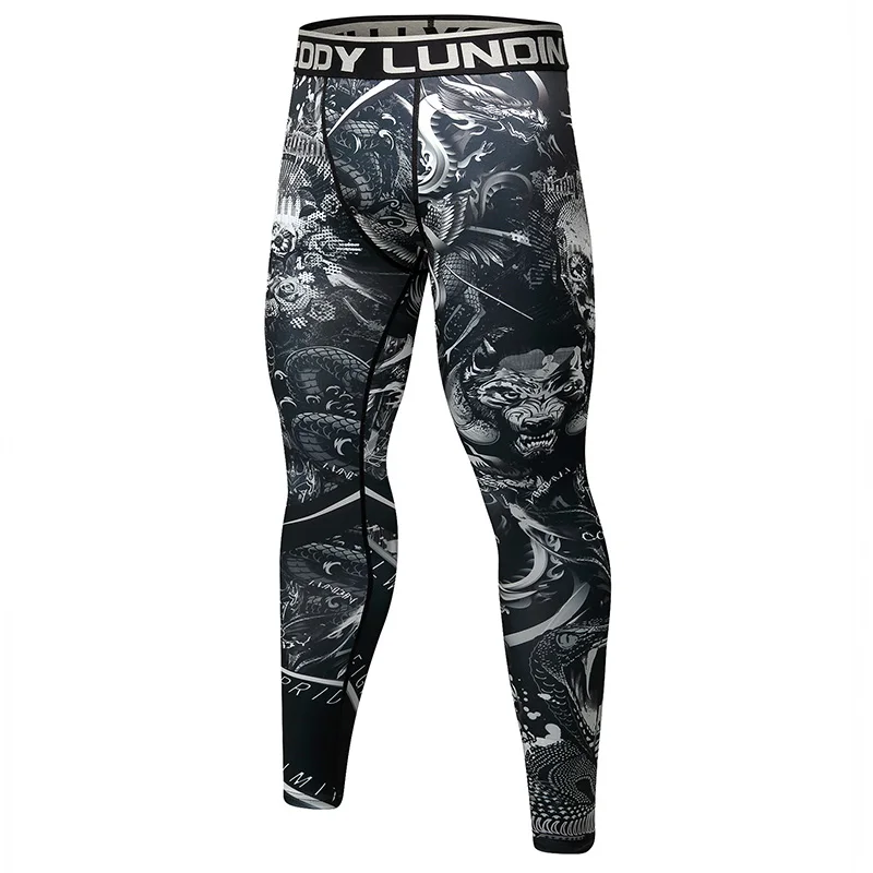 2021  Pants Stretchy Sport Jogging Compression Tights Running Trousers Men's Gym Fitness Leggings Yoga Bottoms