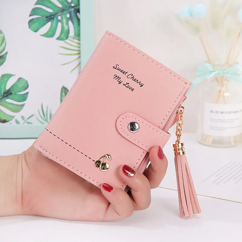 

2020 Tassel Women Wallet Small Wallet Women Short Leather Women Wallets Zipper Purses Portefeuille Female Purse Clutch Carteras