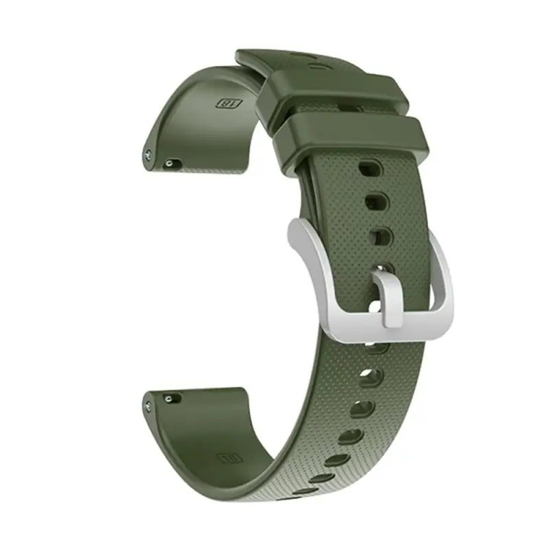 Pulseira de relógio de silicone para garmin vivoactive 3, pulseira de relógio para vivomove 3s com fivela prateada, pulseira de substituição tpu 18mm