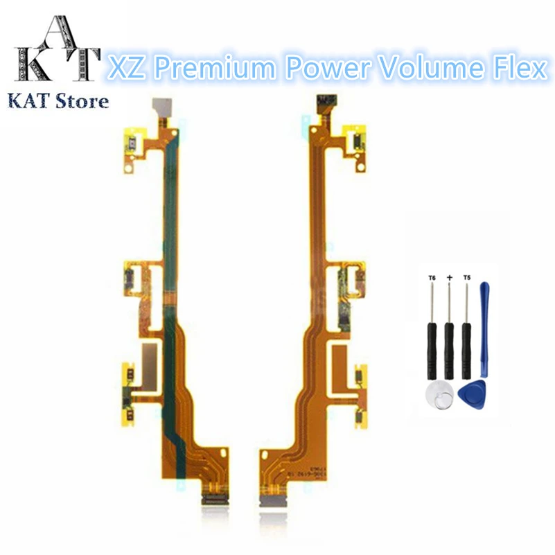 

KAT For Xperia XZ Premium Power Switch On / Off Key Volume Button Flex Cable Quality Guarantee