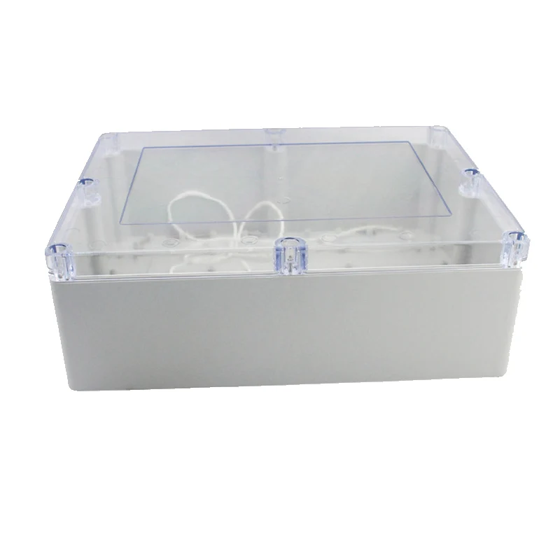 320x240x60mm ABS IP65 Waterproof Plastic Wire Junction Box Transparent Enclosure Clear Project Case Electronic Terminal